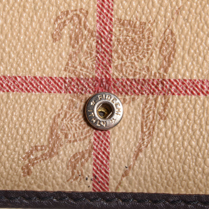 Burberry Haymarket Check Continental Wallet Brown 7 of 9