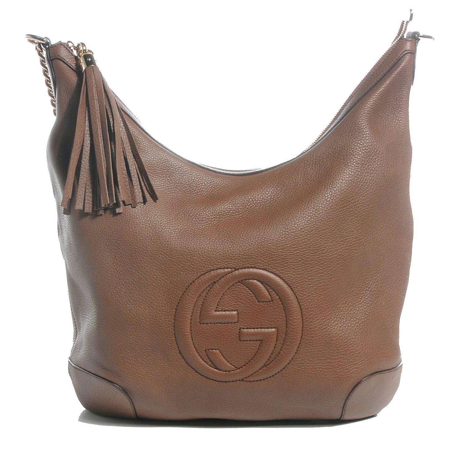 Cellarius Calfskin Medium Soho Chain Hobo Acero
