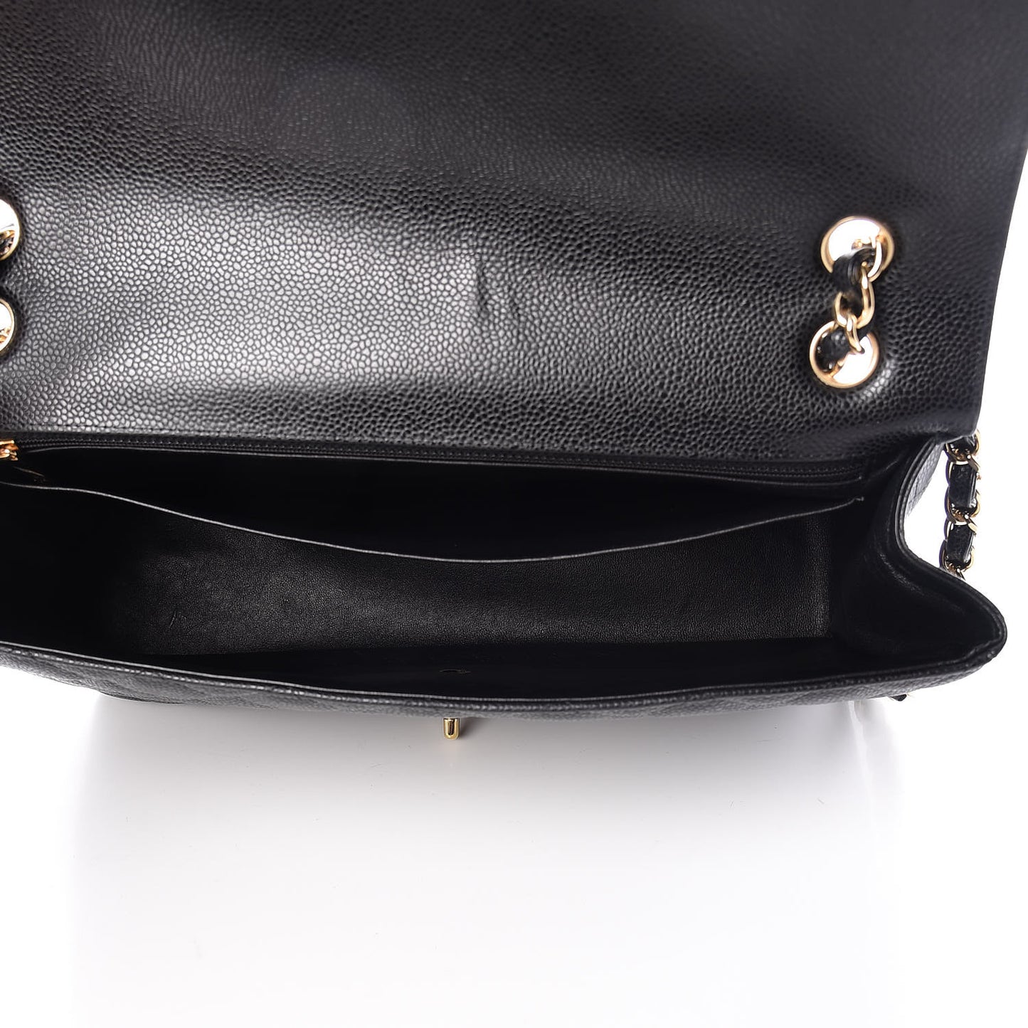 Caviar Quilted Maxi Single Flap Black