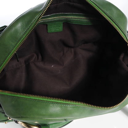Gucci Leather Large Horsebit Chain Bag Green 5 of 7