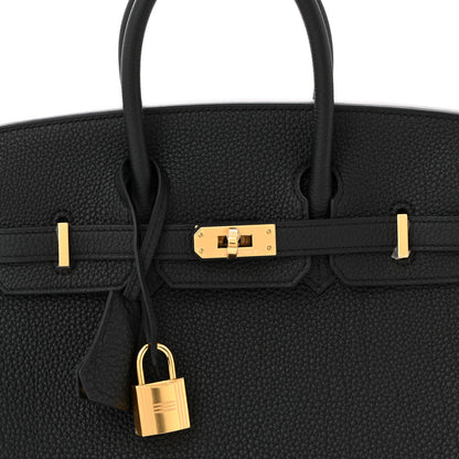 Hermes Togo Birkin 25 Black 7 of 10