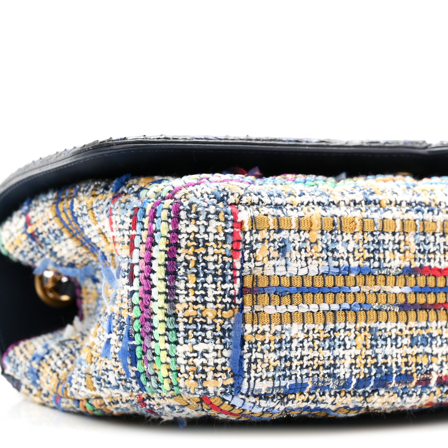 Chanel Tweed Snakeskin Quilted Medium CC Filigree Flap Multicolor 9 of 11