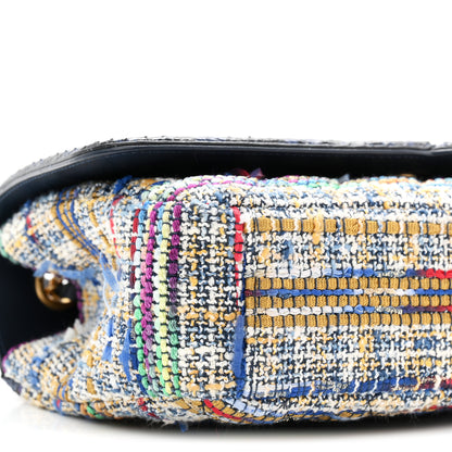 Chanel Tweed Snakeskin Quilted Medium CC Filigree Flap Multicolor 9 of 11
