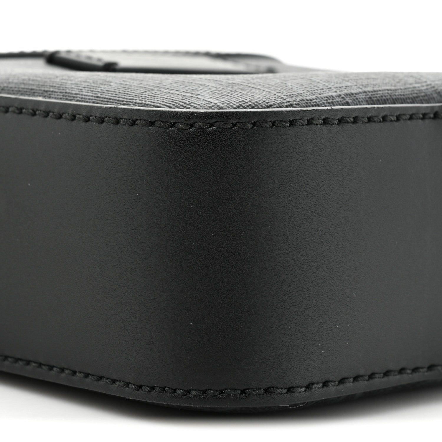 Gucci GG Supreme Monogram Appia Calfskin Web Small Camera Messenger Bag Black Grey 9 of 10