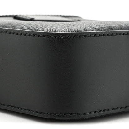 Gucci GG Supreme Monogram Appia Calfskin Web Small Camera Messenger Bag Black Grey 9 of 10