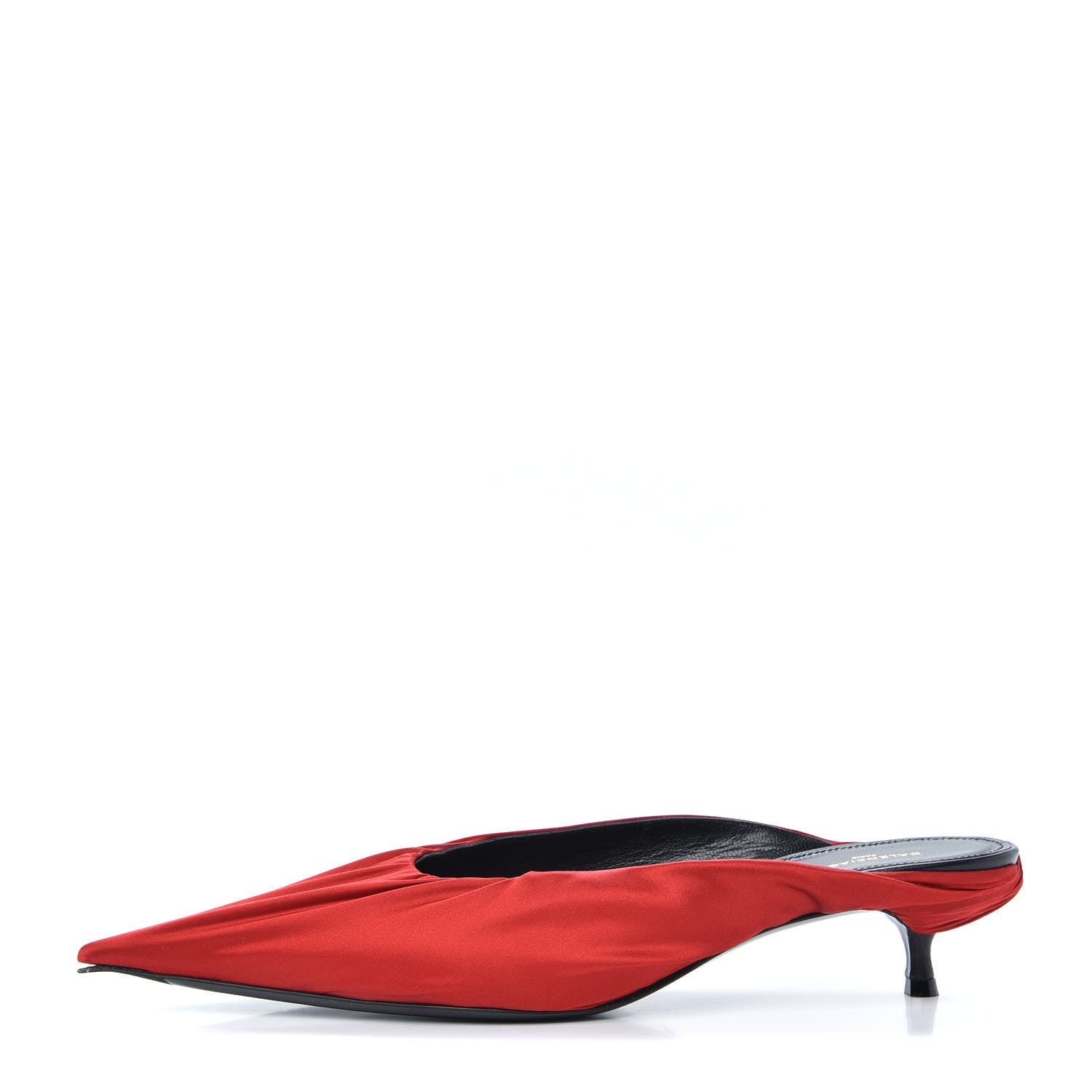 Balenciaga Satin De Soie Skimmer Mules 39.5 Rouge Cardinal 1 of 10