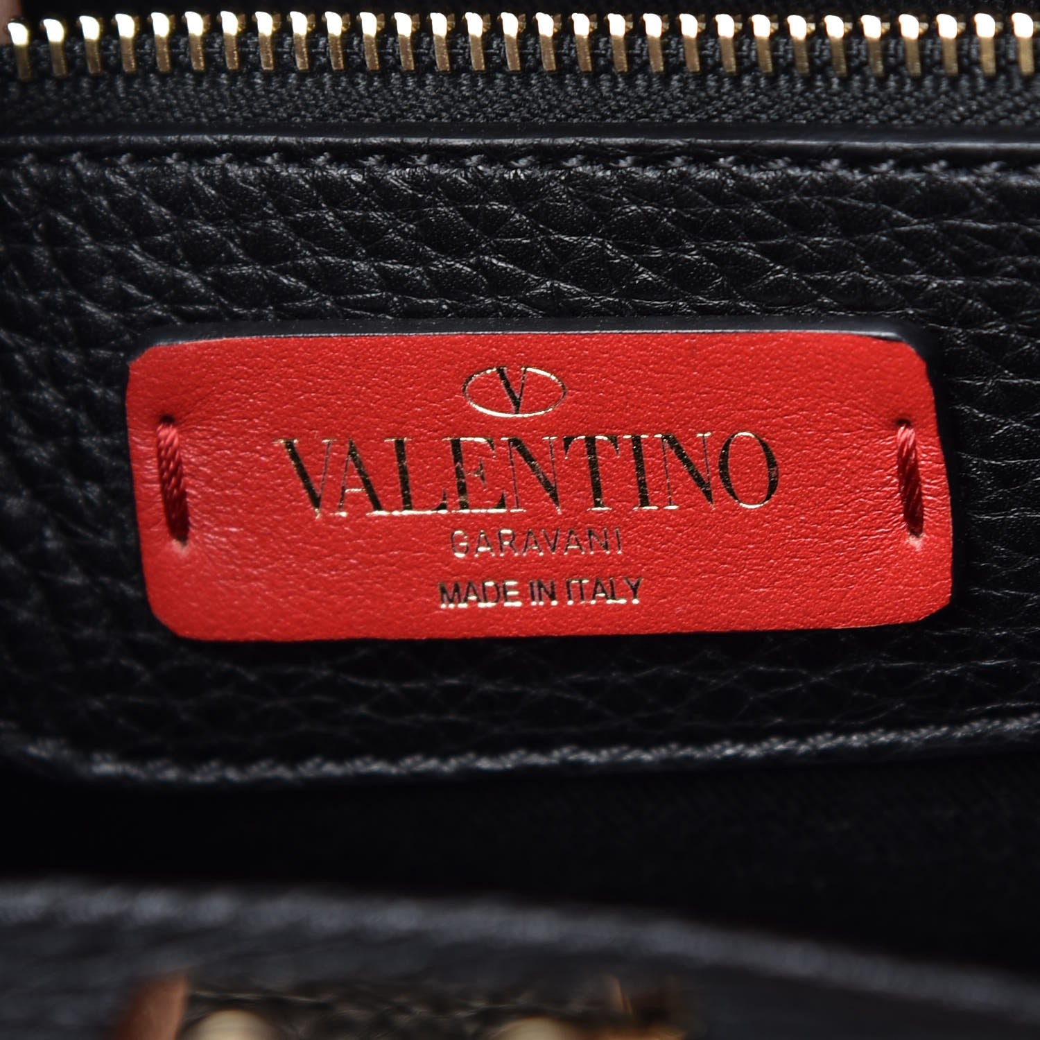 Valentino Garavani Pebbled Calfskin Large JoyLock Satchel Black 7 of 7