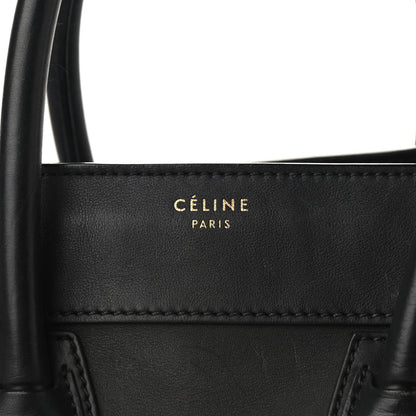 Celine Smooth Calfskin Mini Luggage Black 11 of 13