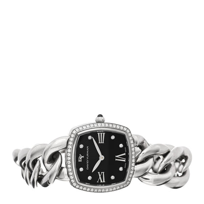 David Yurman Stainless Steel Diamond Bezel 27mm Albion Quartz Watch Black 2 of 4
