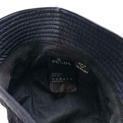 Prada Re-Nylon Metal Triangle Logo Womens Bucket Hat XL Black 8 of 9
