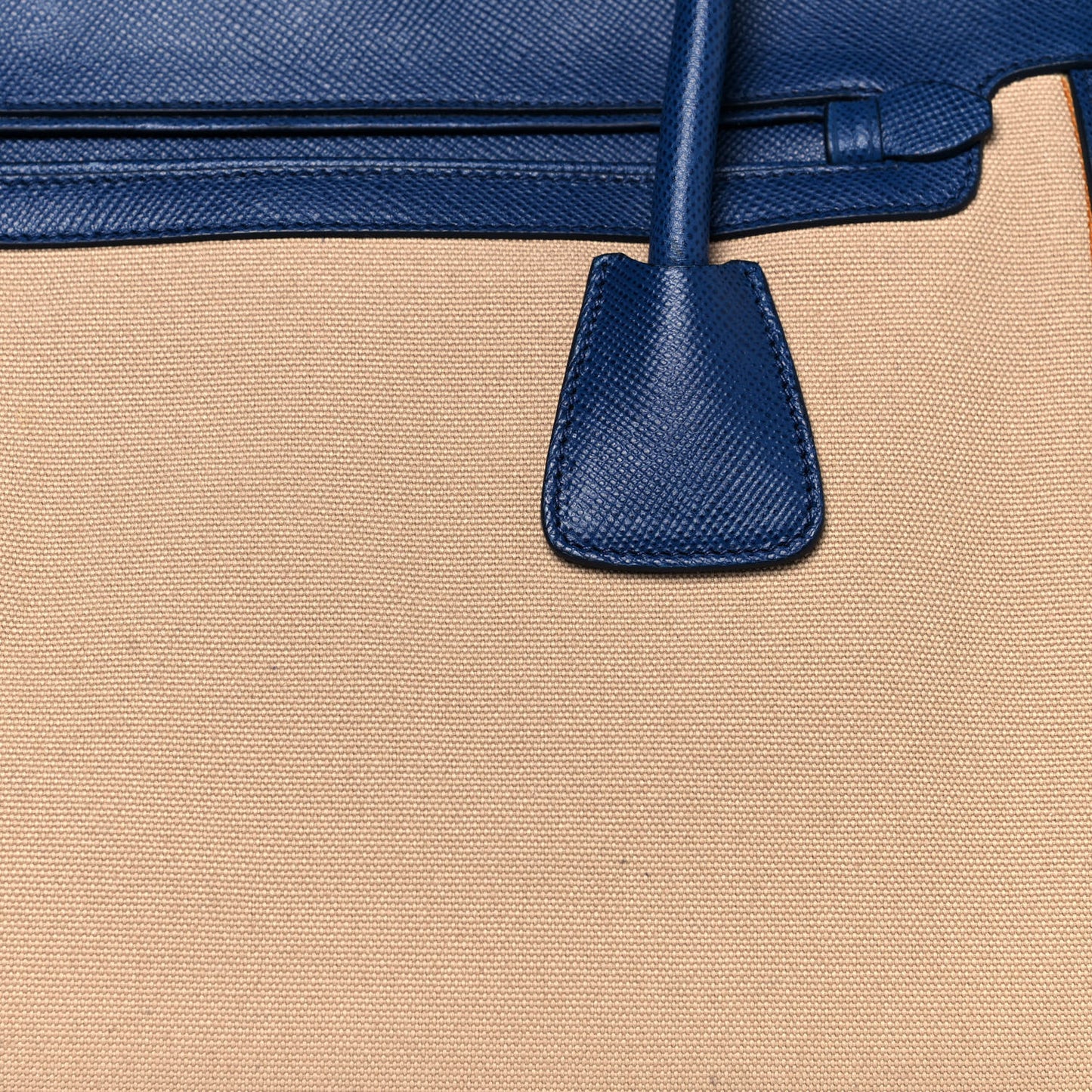 Canapa Saffiano Cuir Tote Corda Bluette