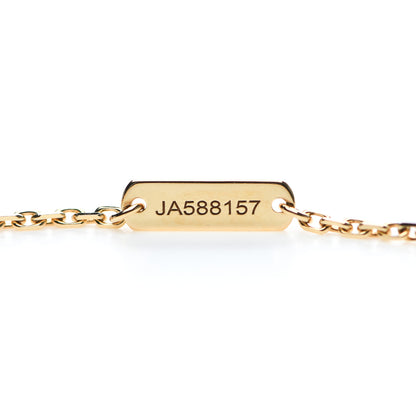 Van Cleef & Arpels 18K Yellow Gold Mother of Pearl Vintage Alhambra Pendant Necklace 4 of 6