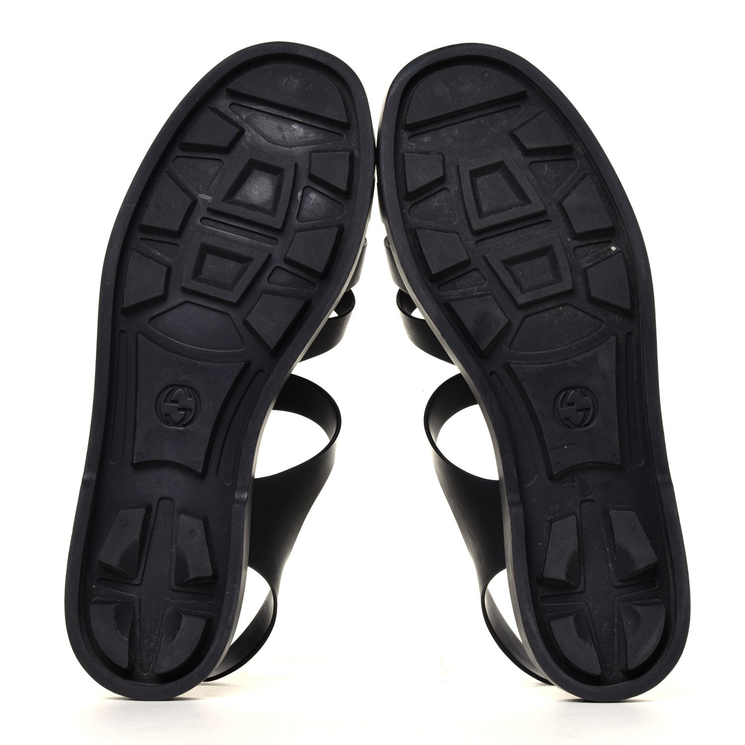 Gucci Rubber Mens Buckle Strap Sandal 11 Black 12 of 14