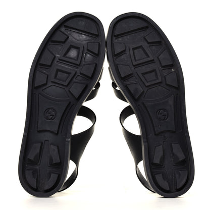 Gucci Rubber Mens Buckle Strap Sandal 11 Black 12 of 14