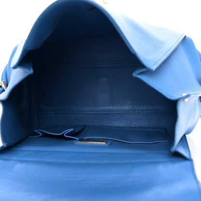 Salvatore Ferragamo Grained Calfskin Medium Sofia Satchel Blue 5 of 9
