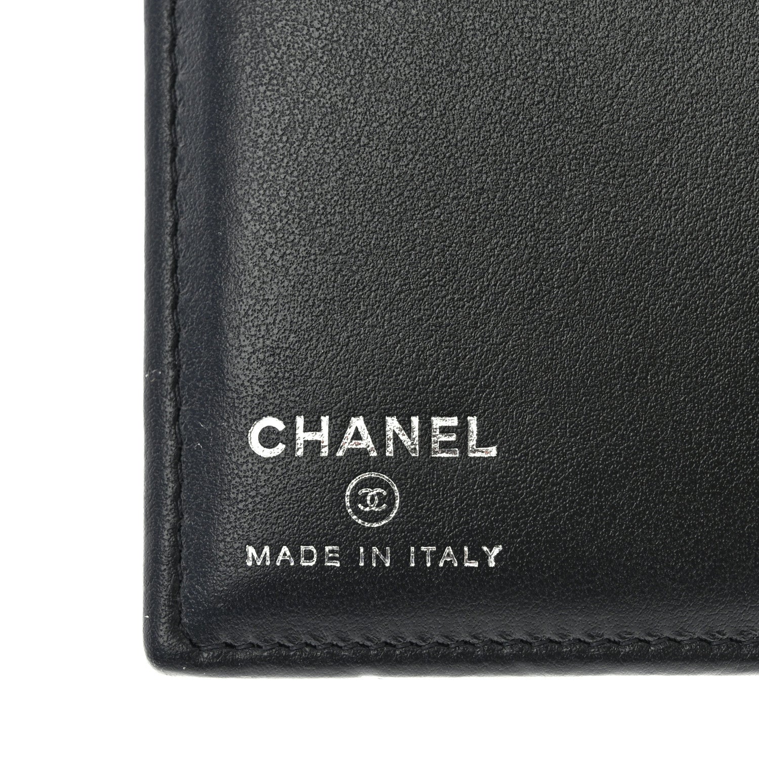 Chanel Grained Calfskin Quilted passport Holder Wallet So Black 7 of 9