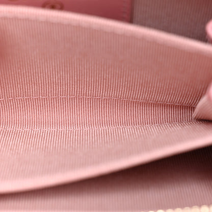 Chanel Iridescent Caviar Quilted Zip Coin Purse Pink 6 of 11