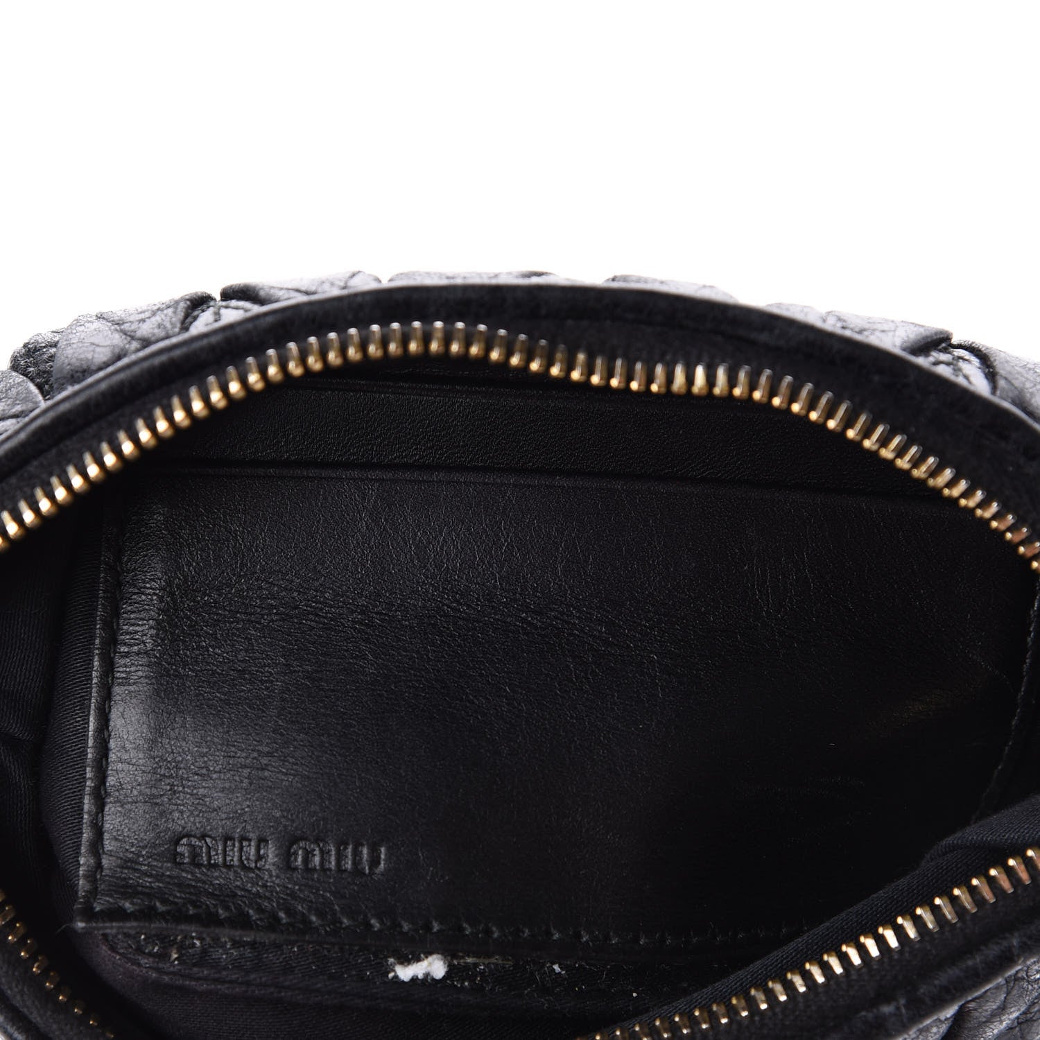 Miu Miu Nappa Matelasse Lux Pouch Black 6 of 11