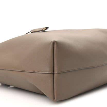 Saint Laurent Calfskin Large Shopping Tote Taupe 9 of 10