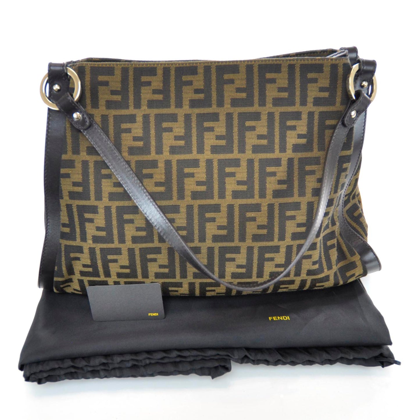 Zucca Cuoio Lucido Medium Chef Shopping Tote Tobacco Moro