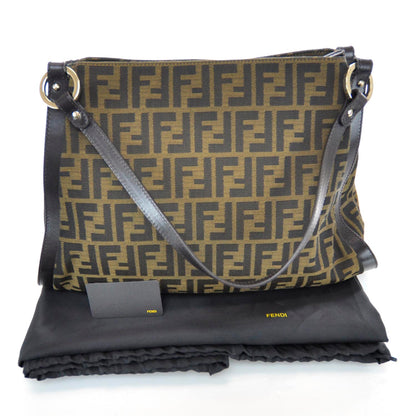 Fendi Zucca Cuoio Lucido Medium Chef Shopping Tote Tobacco Moro 3 of 10