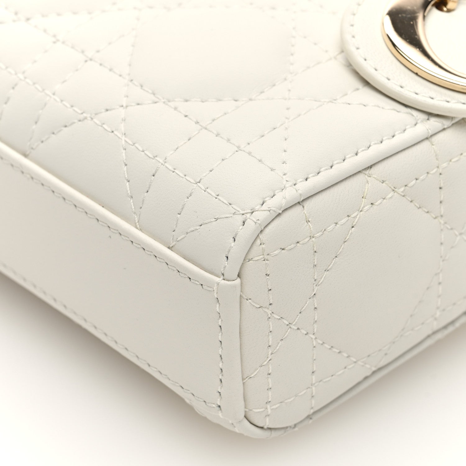 Christian Dior Lambskin Cannage Micro Lady D-Joy Latte 10 of 10