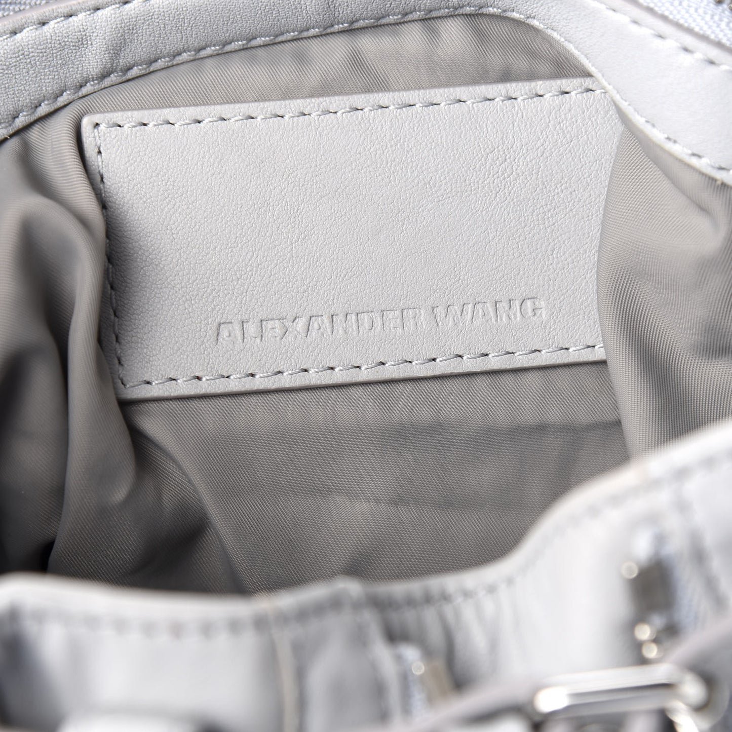 Lambskin Mini Marti Backpack Washed Powder Rhodium Hardware