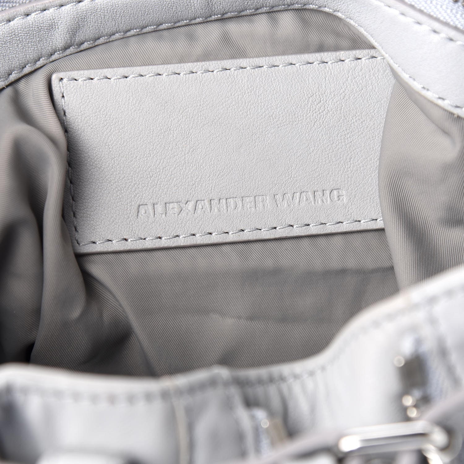 Alexander Wang Lambskin Mini Marti Backpack Washed Powder Rhodium Hardware 6 of 8