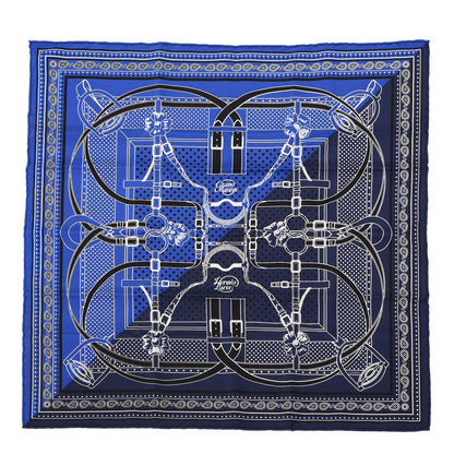 Hermes Silk Grand Manege Cut Bandana Scarf 55 1 of 4