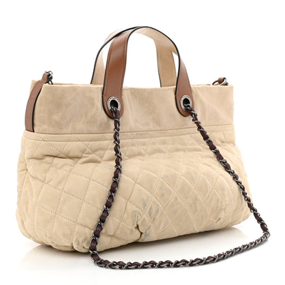 Chanel Iridescent Calfskin Small In the Mix Tote Beige Brown 3 of 13