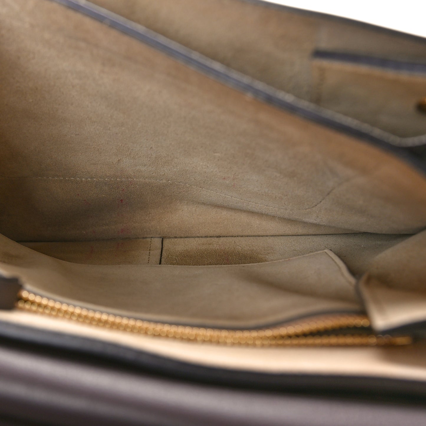 Calfskin Suede Medium Faye Shoulder Bag Carbon Brown
