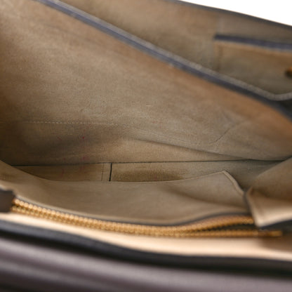 Chloe Calfskin Suede Medium Faye Shoulder Bag Carbon Brown 5 of 11