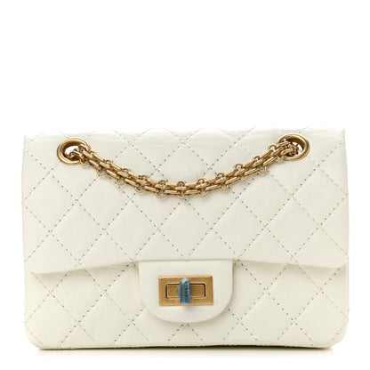 Chanel Aged Calfskin Quilted 2.55 Reissue Mini Flap White 1 of 10