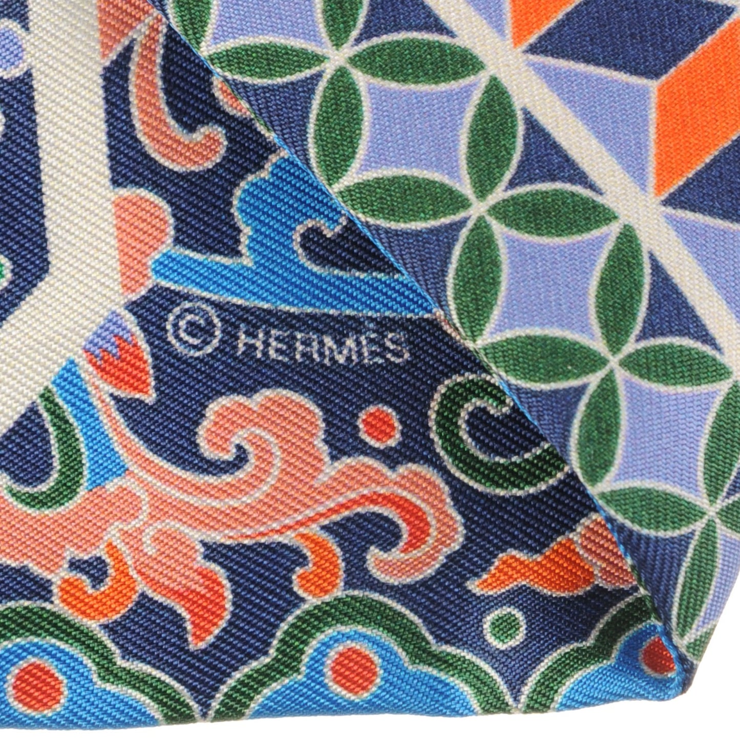 Silk Collections Imperiales Twilly Lavande Bleu Orange