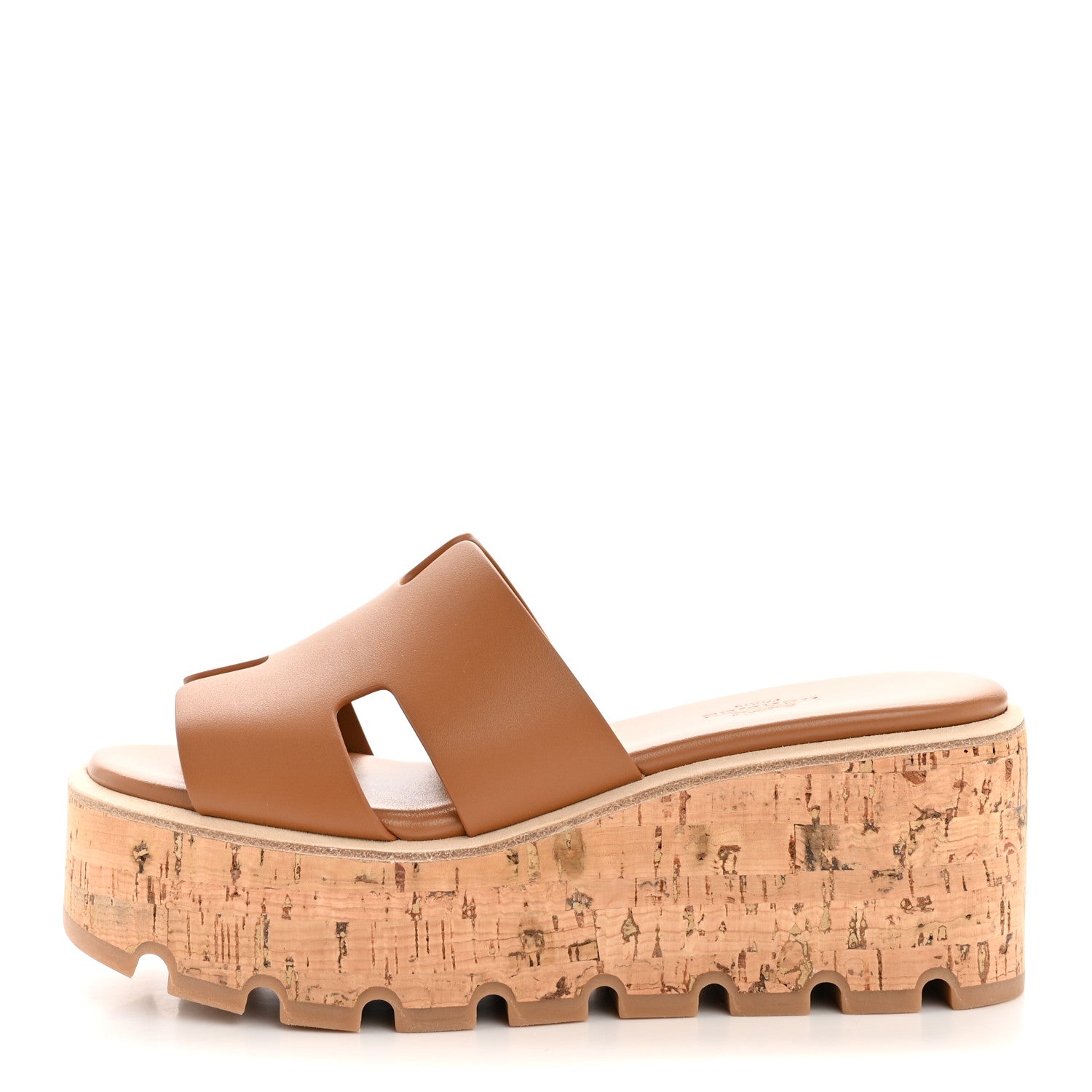 Hermes Calfskin Cork Eze 30 Sandals 35 Gold 1817611 – FASHIONPHILE