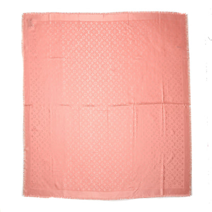 Louis Vuitton Silk Wool Monogram Shawl Corail 1 of 4