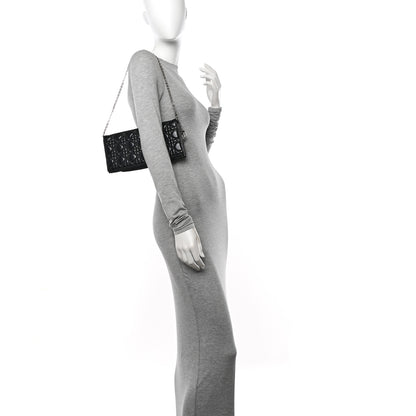 Christian Dior Patent Cannage Lady Dior Convertible Clutch Black 2 of 15