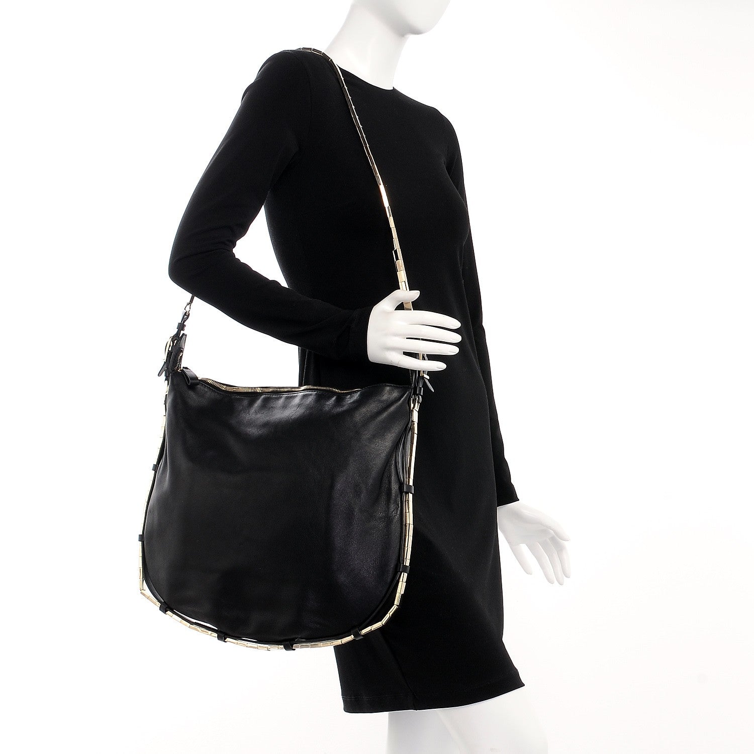 Valentino Garavani Vitello Hobo Black 2 of 8
