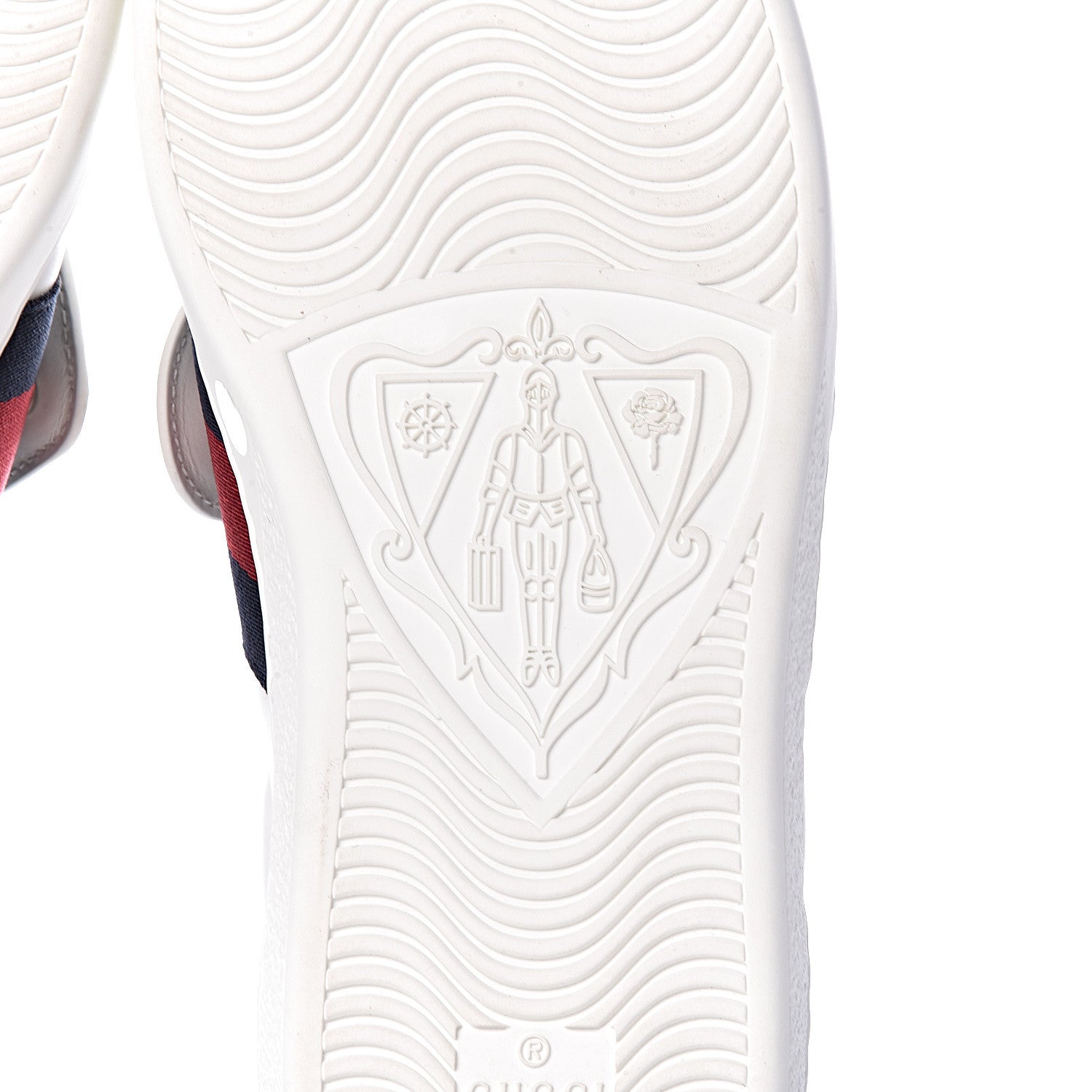 Gucci Calfskin Ayers Web Blind for Love Embroidered Mens Ace Sneakers 8 White 8 of 12
