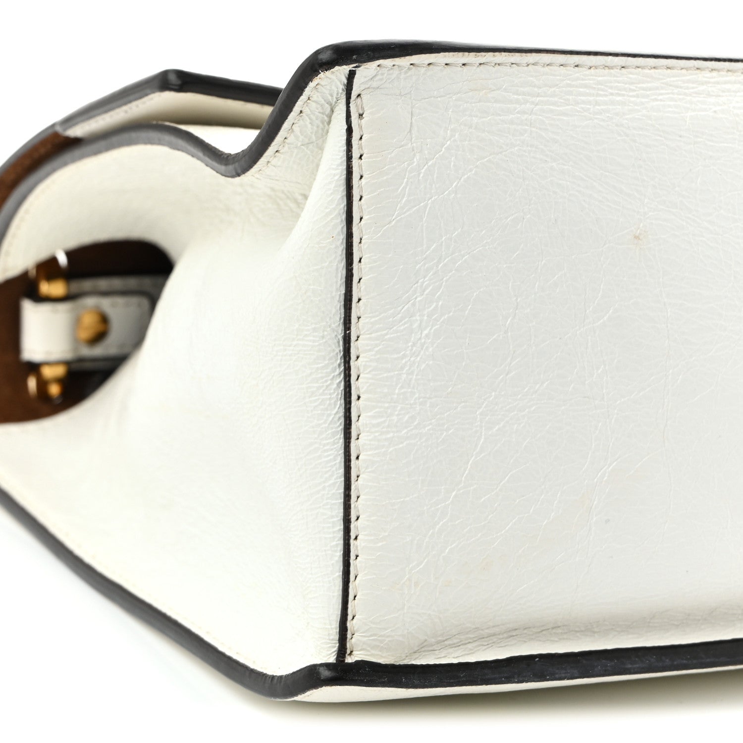 Fendi Agnello Old Shine F is Fendi Kan U Shoulder Bag White 9 of 10