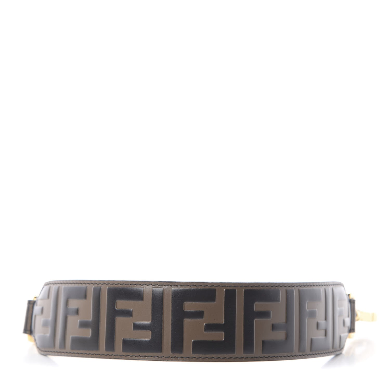 Fendi Calfskin FF 1974 Embossed Mini Strap You Maya Black 1 of 4