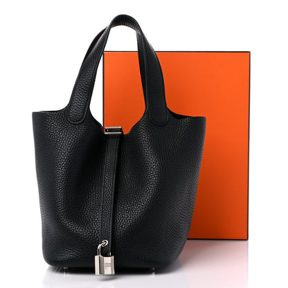 Hermes Taurillon Clemence Picotin Lock 18 PM Black 10 of 10