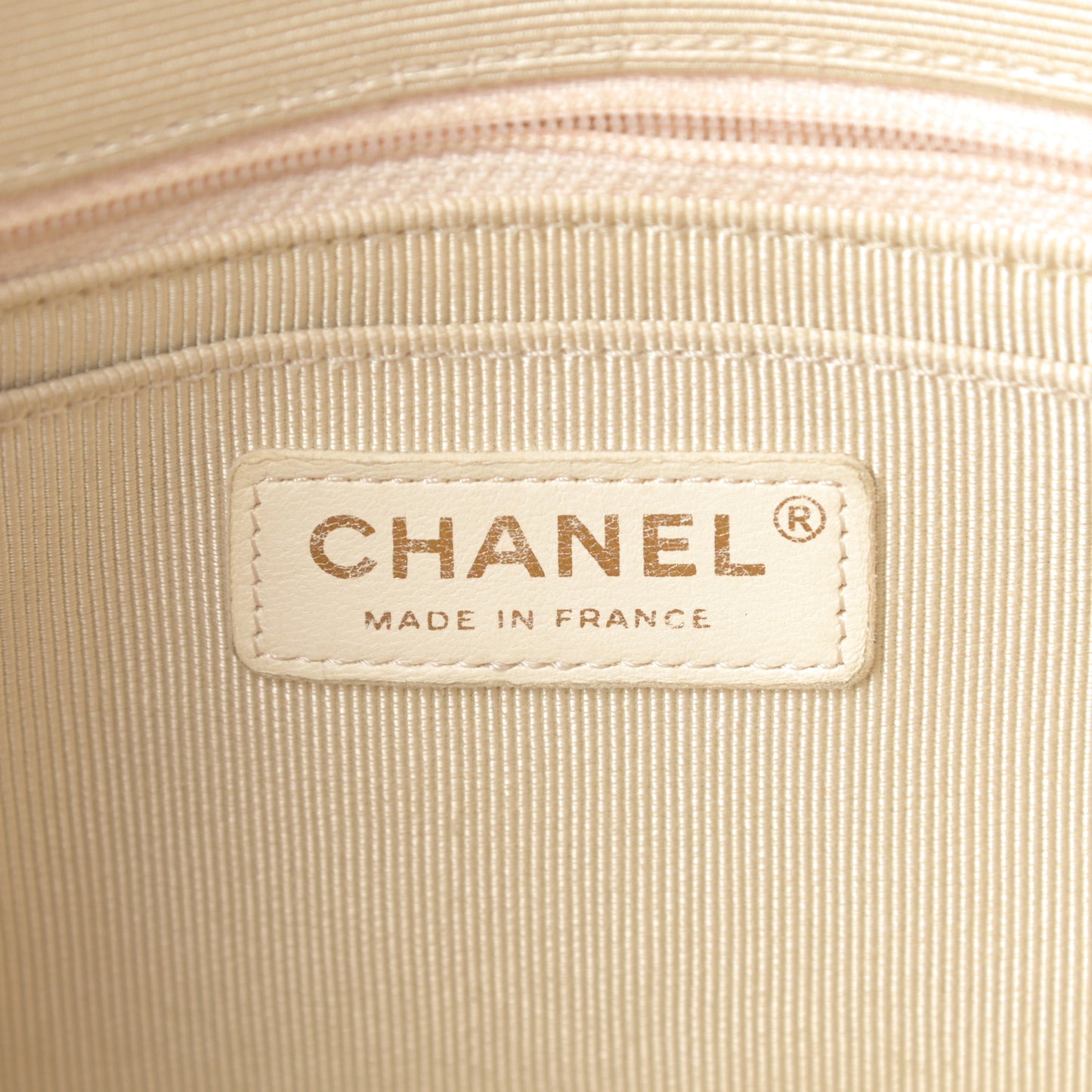 Tweed Patchwork Medium Single Flap White