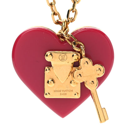Louis Vuitton Lock Me Heart Necklace Pomme D'Amour 4 of 6