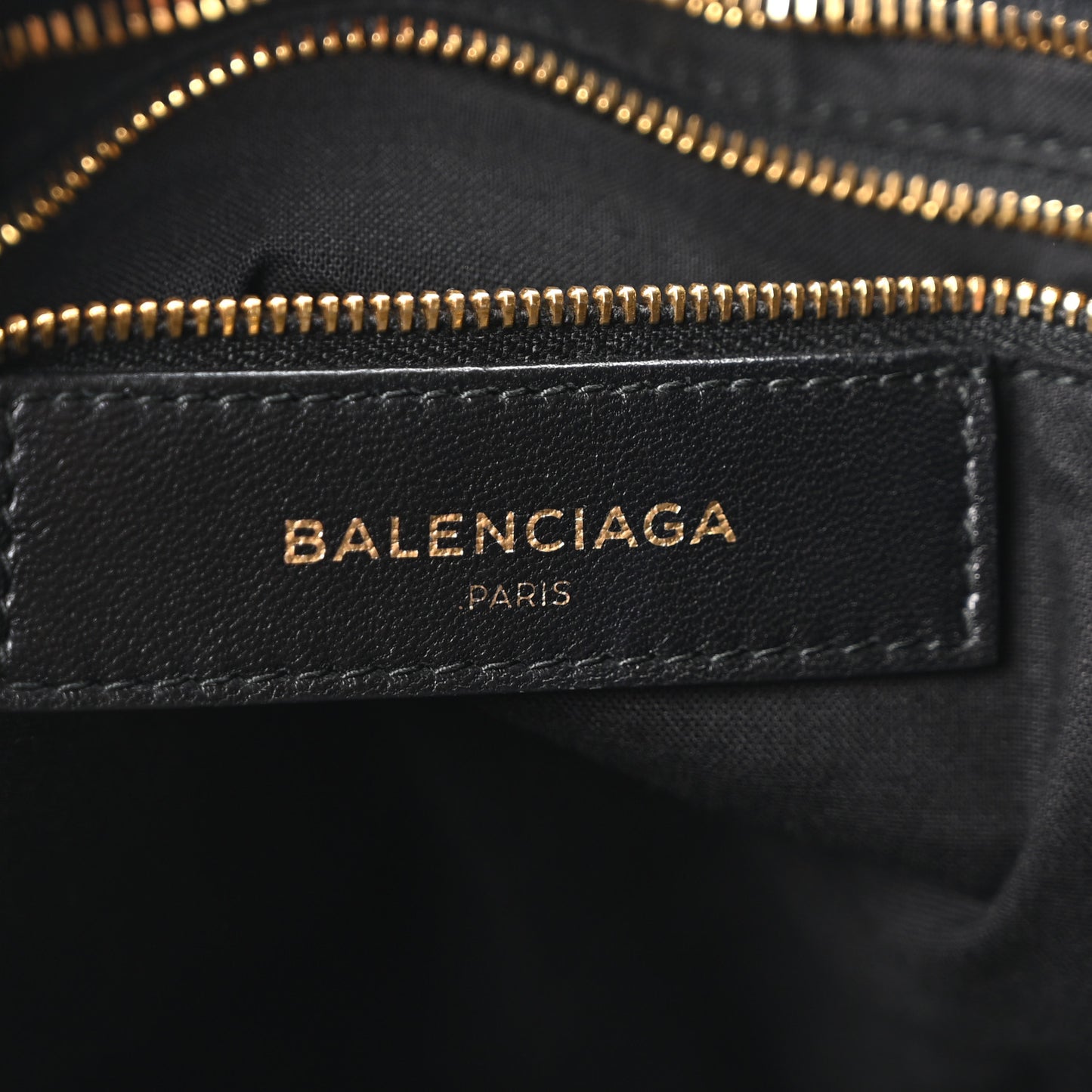 Chevre Gold Metallic Edge Hardware City Black