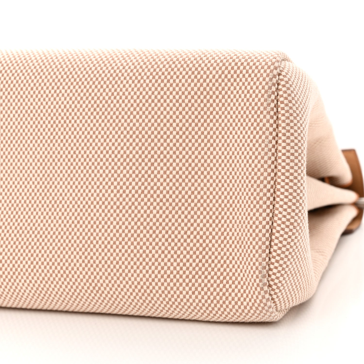 Hermes Vache Hunter Calfskin Criss Viking Herbag Zip Retourne 39 MM Ecru Beige Naturel 10 of 10