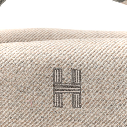Hermes Wool Small Au Carre Bride-A-Brac Pouch Seigle 7 of 9