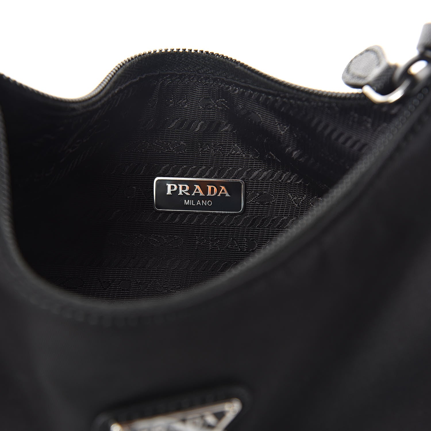 Prada Tessuto Nylon Mini Re-Edition 2000 Bag Black 6 of 8