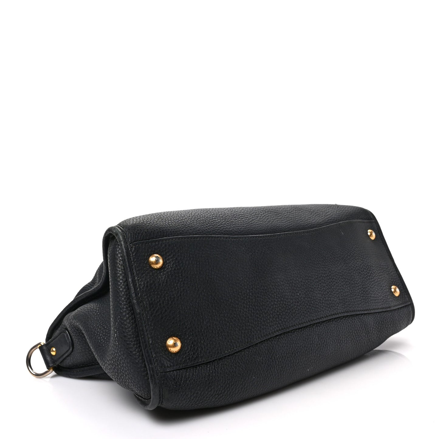 Vitello Daino Shopping Satchel Black