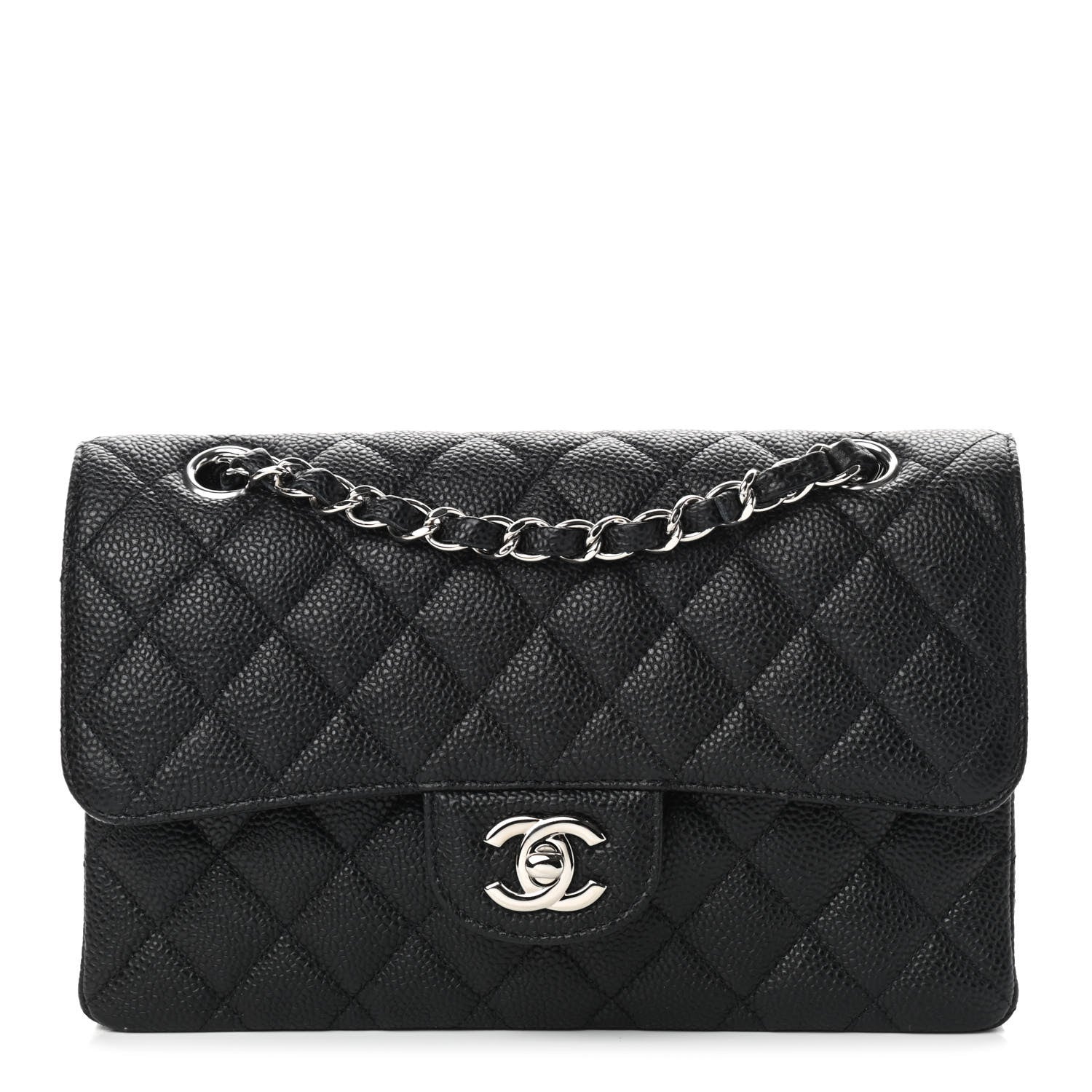 Chanel Caviar Quilted Small Double Flap Black 1 of 8